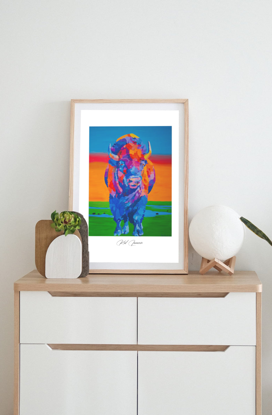 "Buffalo Mosaic" Art Print